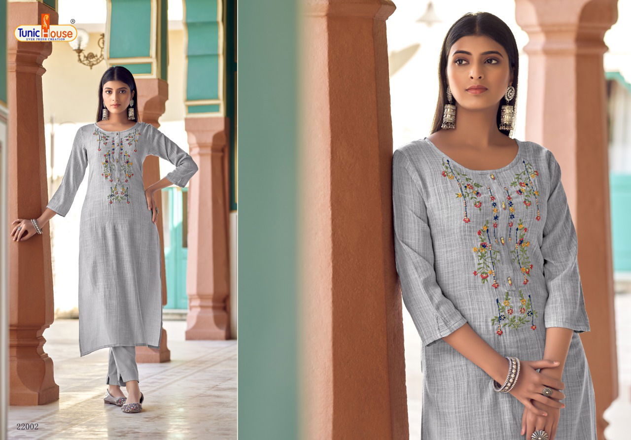 Tunic House Majestic Embroidery New Exclusive Wear Designer Kurti Collection